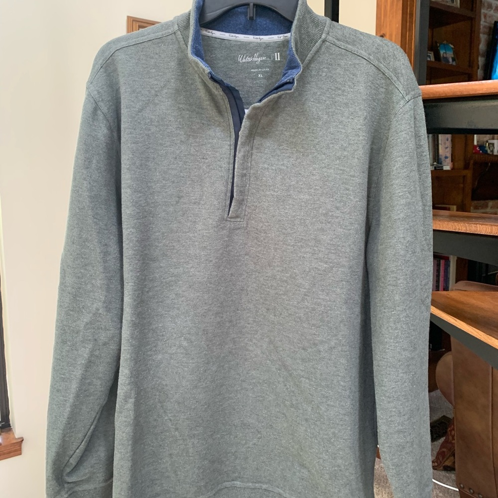 Men's green Quarter-Zip Sweater